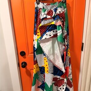 Colorful Geometric Patterned Skirt